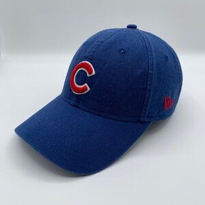 Chicago Cubs MLB Blue New Era 9Twenty Relaxed Fit Adjustable Strapback Hat